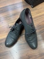 Schuhe Pollini Leder grün  Groesse 37 getragen