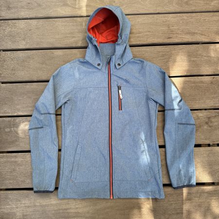 K-Tec Softshelljacke Gr. 152 | Blau mit Kapuze, Top