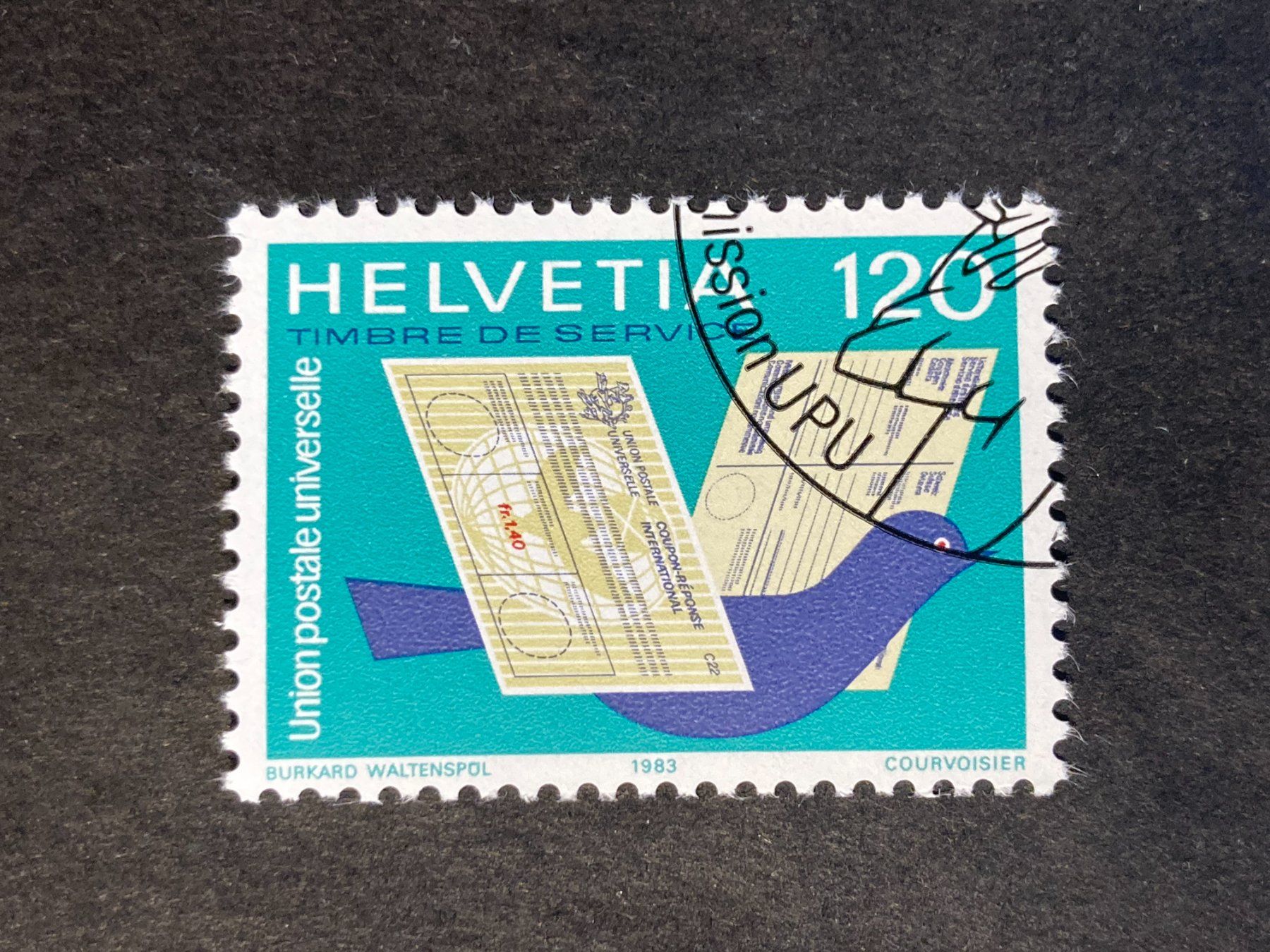 Tutti i francobolli: Schweiz UPU 1983 int. Postformulare 1.20 gestempelt – Nuovo (secondo la descrizione) da Liestal venduto da schnueps