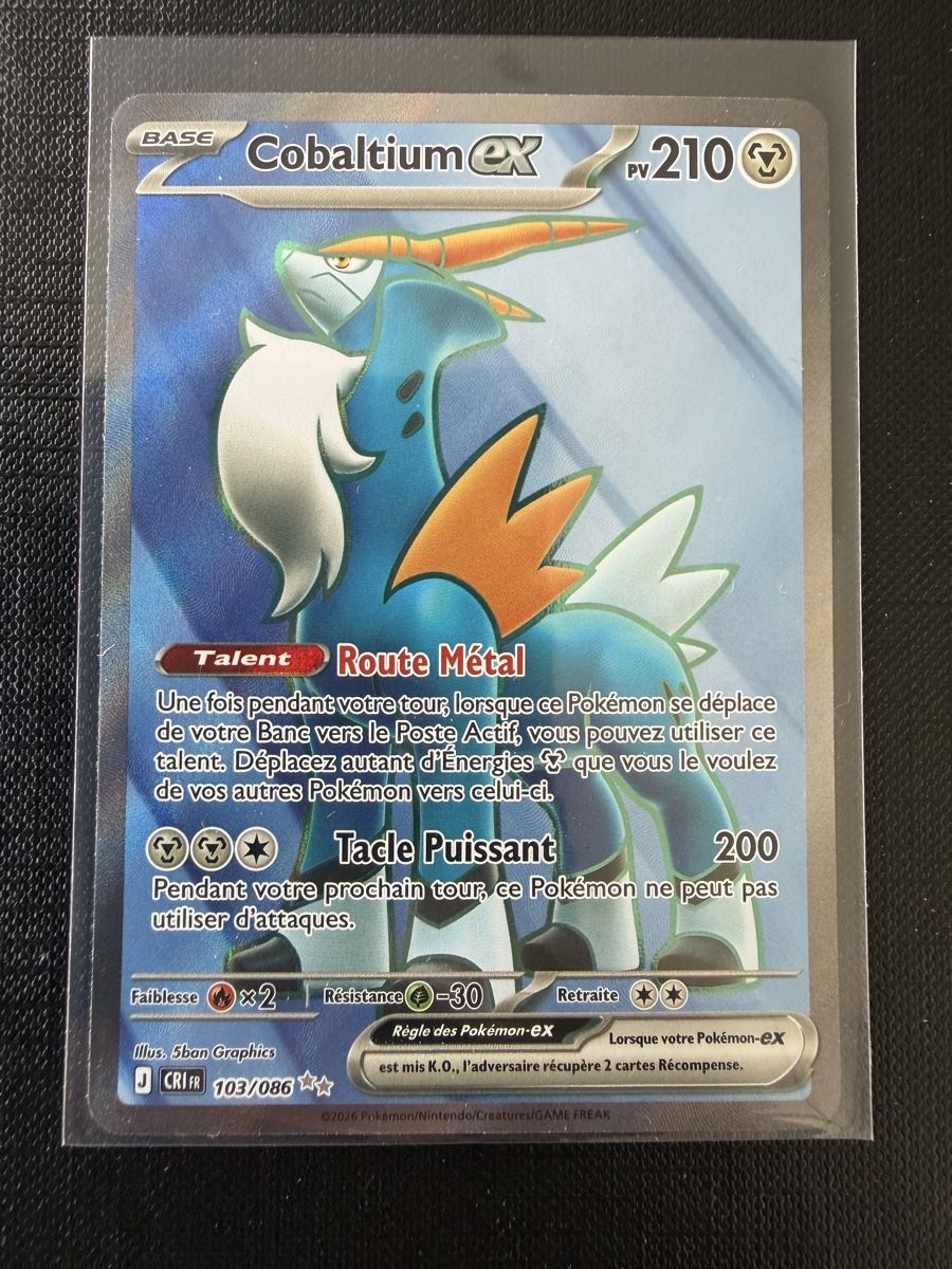 Pokémon Carte collezionabili: Cobaltium ex #103 CRI FR – Nuovo (secondo la descrizione) da Savigny venduto da Matgab94