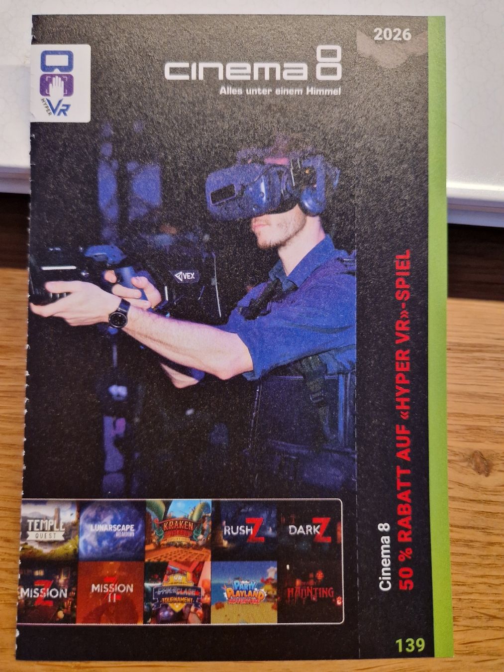Buoni: 2für1 Cinema 8, "Hyper VR" Spiel – Nuovo e nell'imballaggio originale da Kulmerau venduto da Doene7