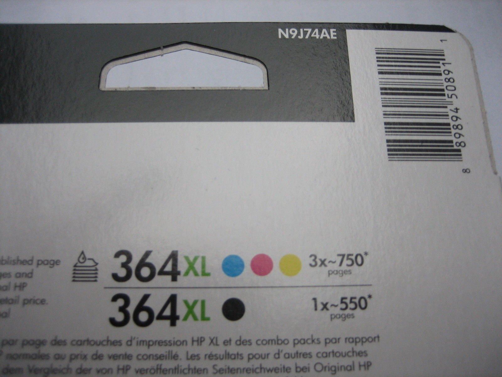 Hewlett Packard Cartucce per stampanti & toner: HP CN684EE + CB323EE + CB324EE + CB325EE, 364XL / N9J74A4 – Nuovo e nell'imballaggio originale da Glattbrugg venduto da copytron 1