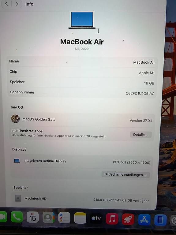 Notebooks: MacBook Air M1  – Gebraucht aus Birr von tim_5mln 1