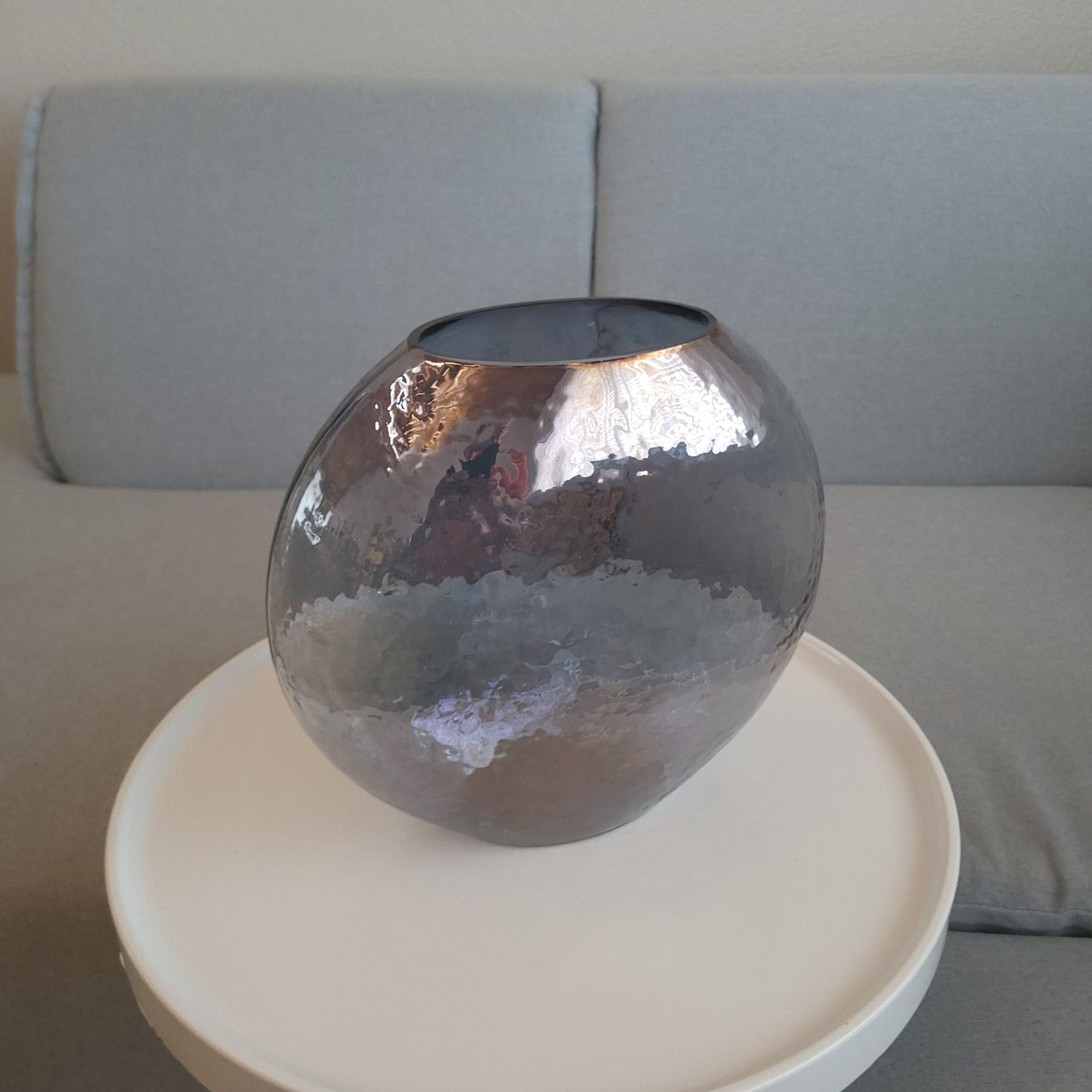 Vasi & Recipienti: Runde, gewölbte Vase aus Rauchglas – Usato da Savièse venduto da qm2710 6