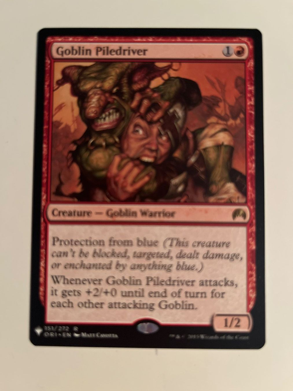 Magic The Gathering Carte collezionabili: 1 x Goblin Piledriver - Magic: The Gathering - MtG – Usato da Kriens venduto da Shadi1980