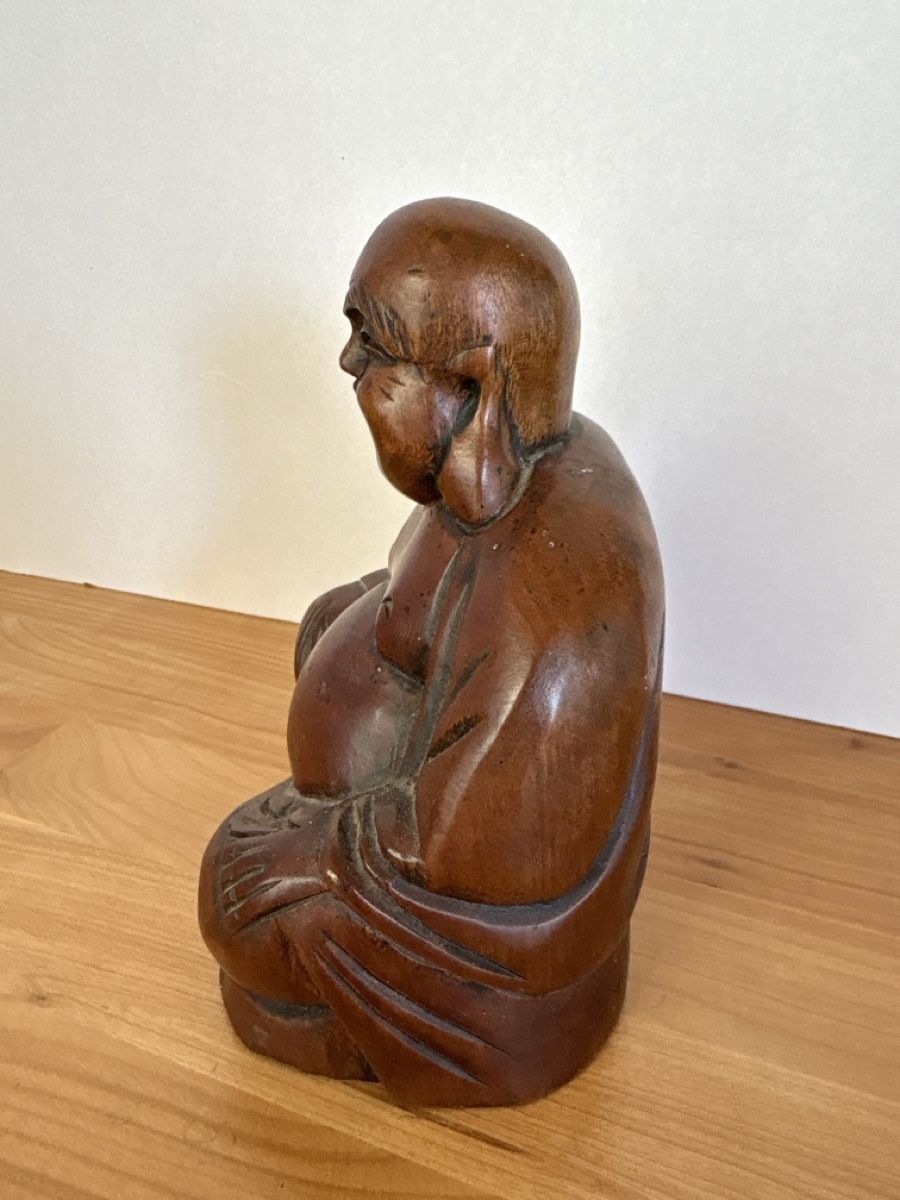 Figuren: Buddah Figur aus Holz – Gebraucht aus Rümlang von euqinom16 3