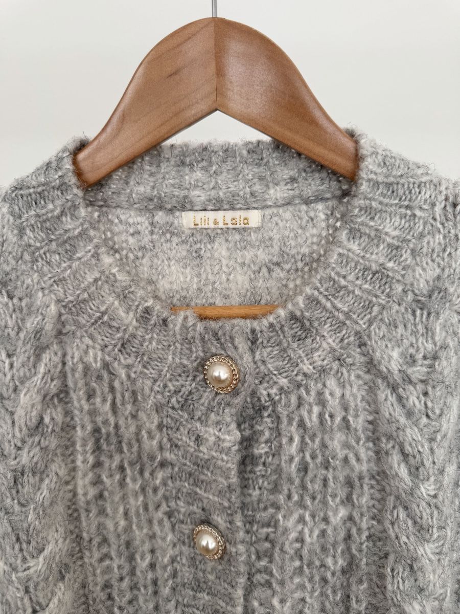 Maglioni & Felpe: Lässige Strickjacke, grau meliert, Gr. One size – Usato da Kriens venduto da MeinKleiderschrank 2