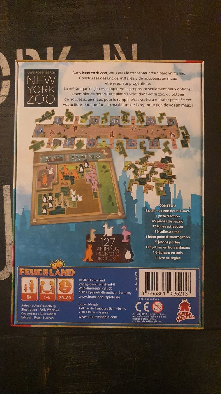Giochi: New york Zoo – Nuovo (secondo la descrizione) da Genève venduto da Jeux_nathan 1