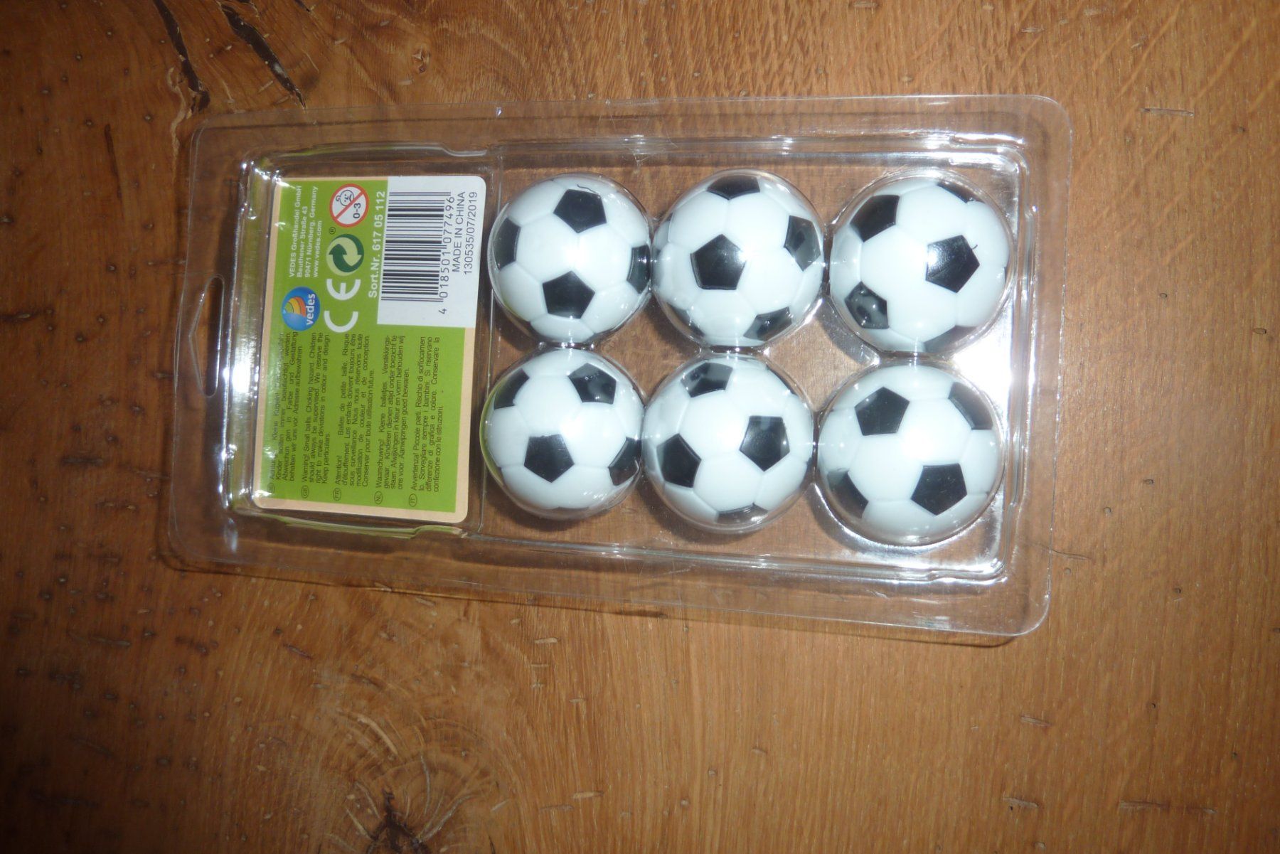 Giochi: Tischfussball, Bälle, 6 Ex. – Nuovo (secondo la descrizione) da Lausen venduto da akira003 1