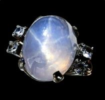Rar✨Vintage Antiker Sternsaphir Ring 9ct  333 Gold