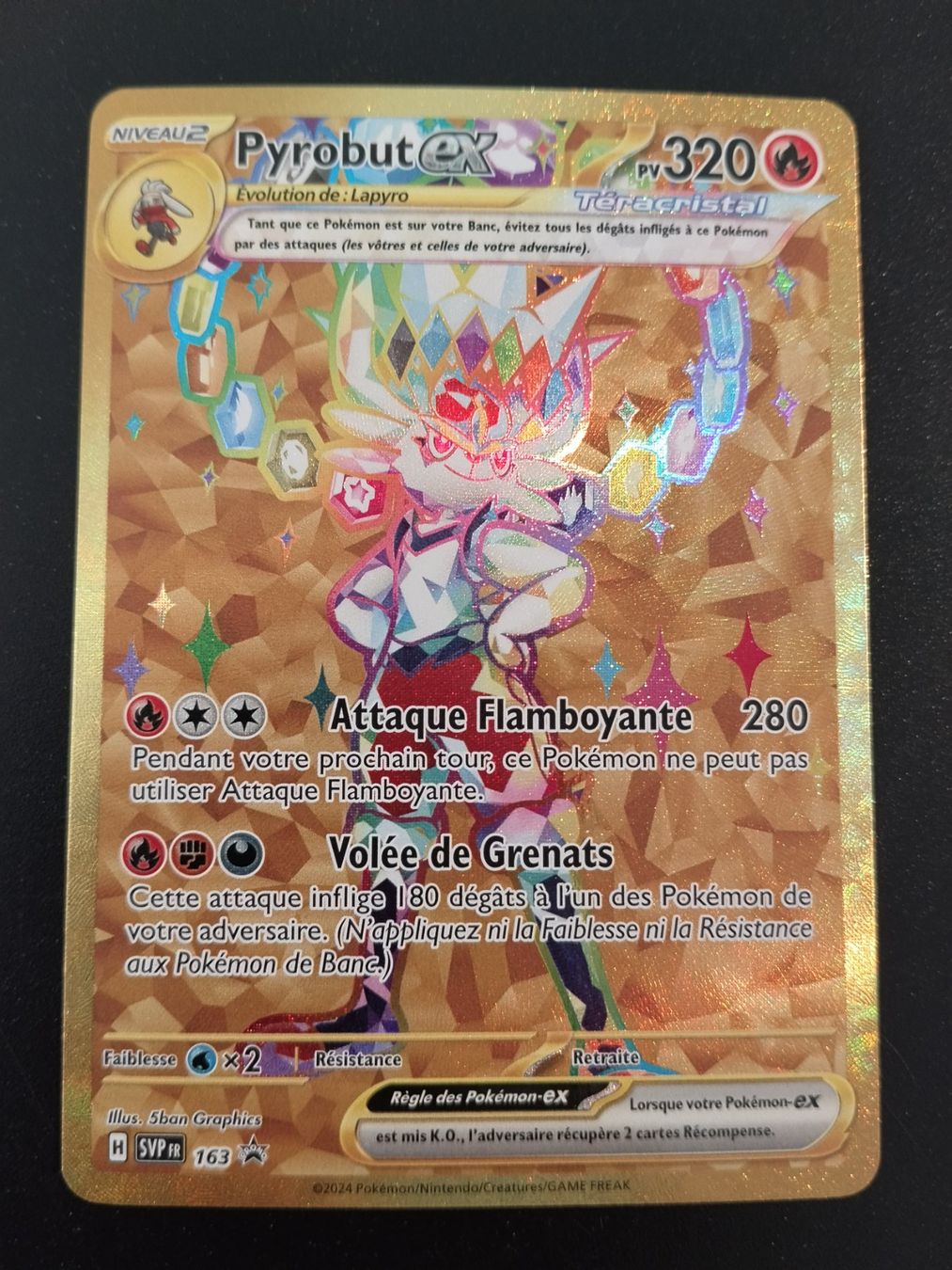 Pokémon Carte collezionabili: Pokémon Promo: Pyrobut Gold FR – Usato da Palézieux-Village venduto da oufoux08