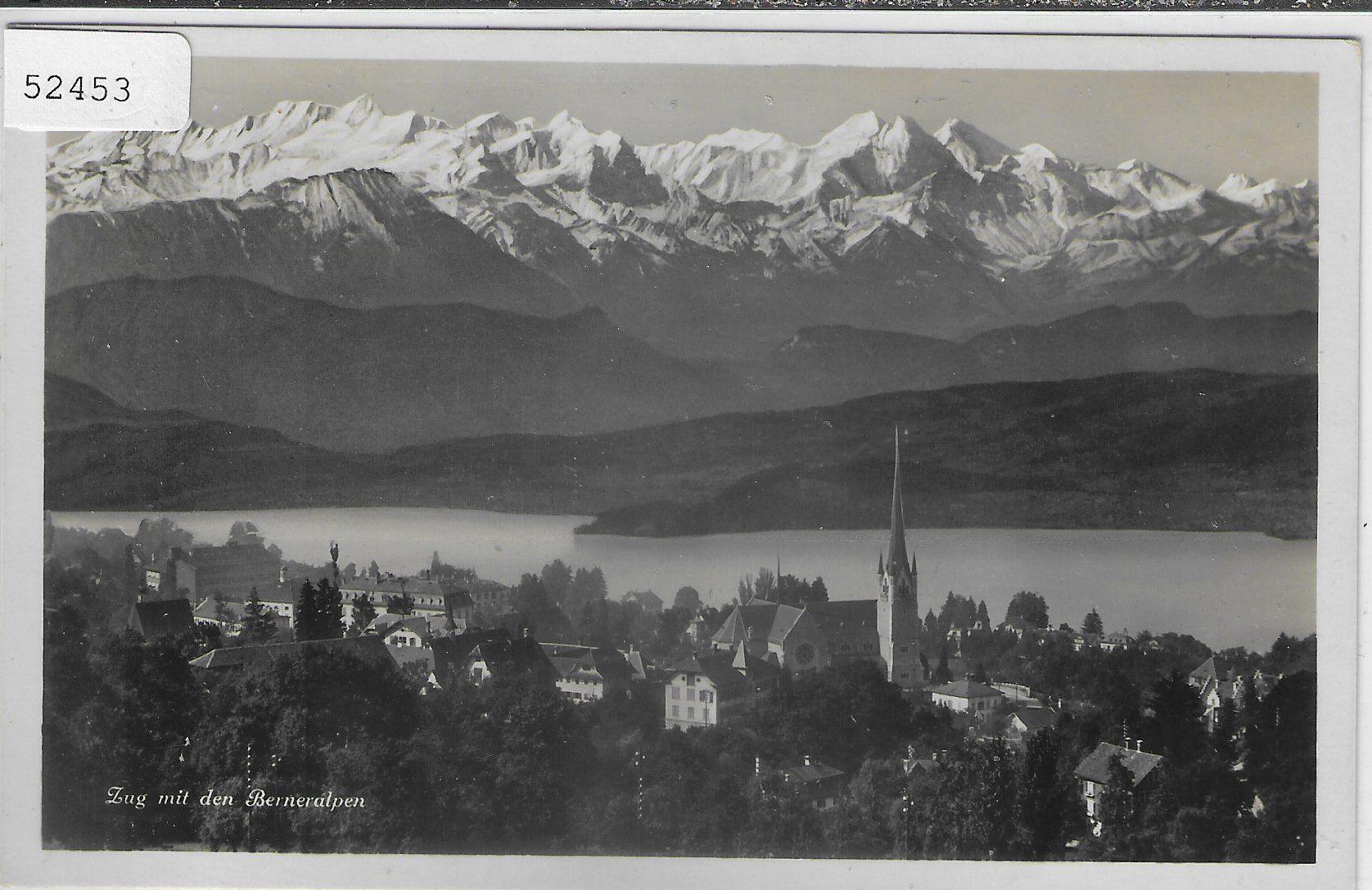 Cartoline postali: Zug mit den Berneralpen – Usato da Ettingen venduto da Kartenplanet