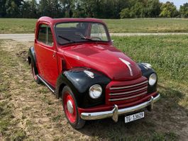 Fiat 500 Topolino Cabriolet rot schwarz gebraucht Zustand