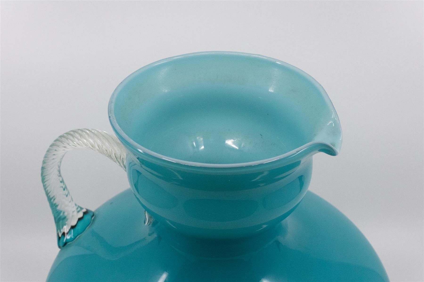 Caraffe: Blauer bauchiger Glaskrug – Usato da Zürich venduto da ZuercherBrockenhaus 6