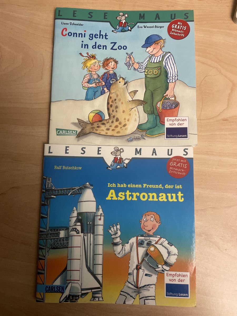 Bücher: 2  Lesemaus Bücher Conni Astronaut Zoo – Gebraucht aus Obergerlafingen von cabo4