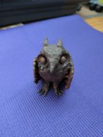 Dekorative Eulen Figur aus Messing guter Zustand