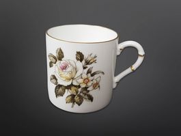 ROYAL WORCESTER Porzellantässchen mit Rosenmotiv