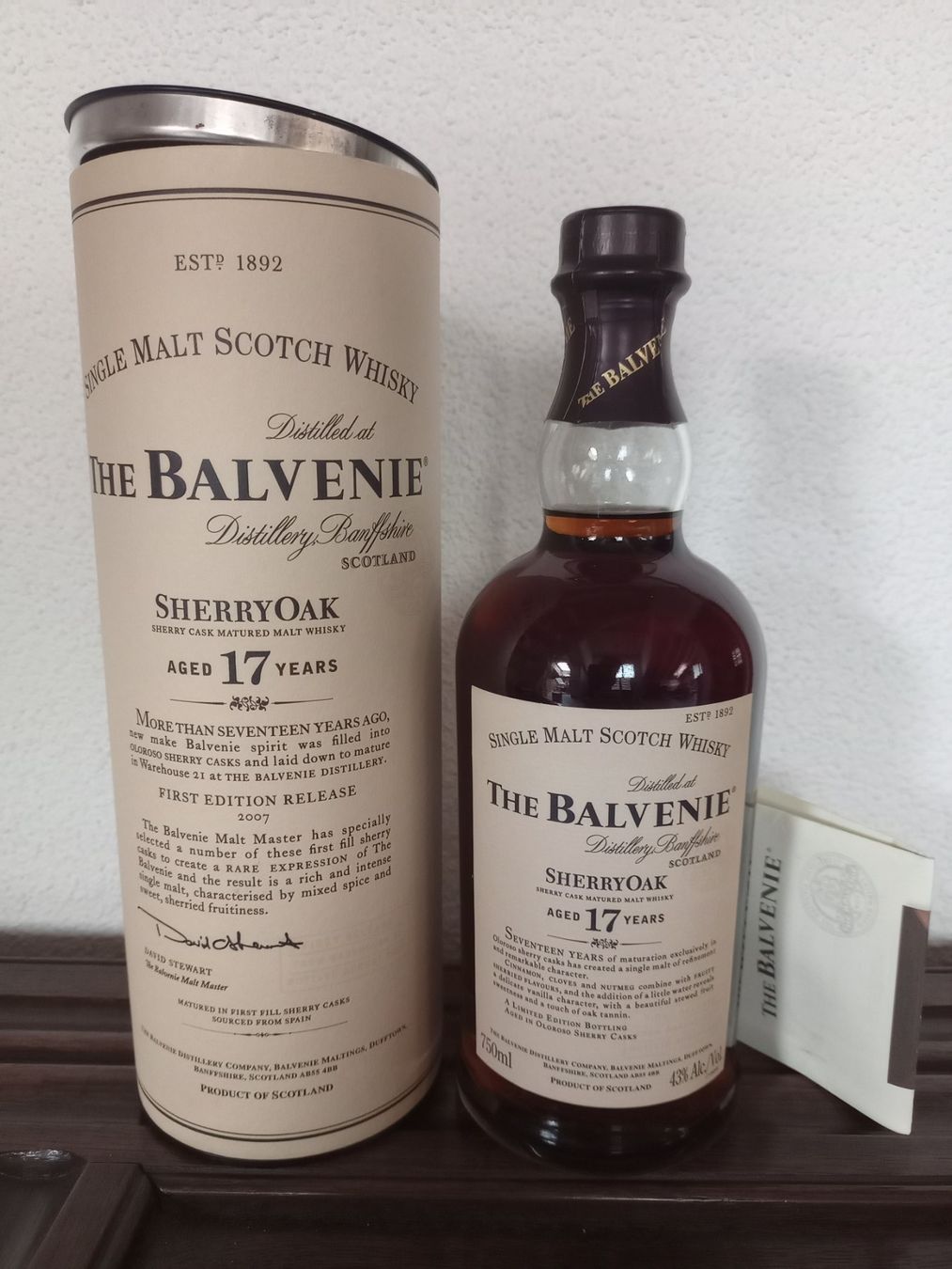 Balvenie Bevande alcoliche: Balvenie Sherry Oak 17 Years – Nuovo e nell'imballaggio originale da Spiez venduto da egonolsen