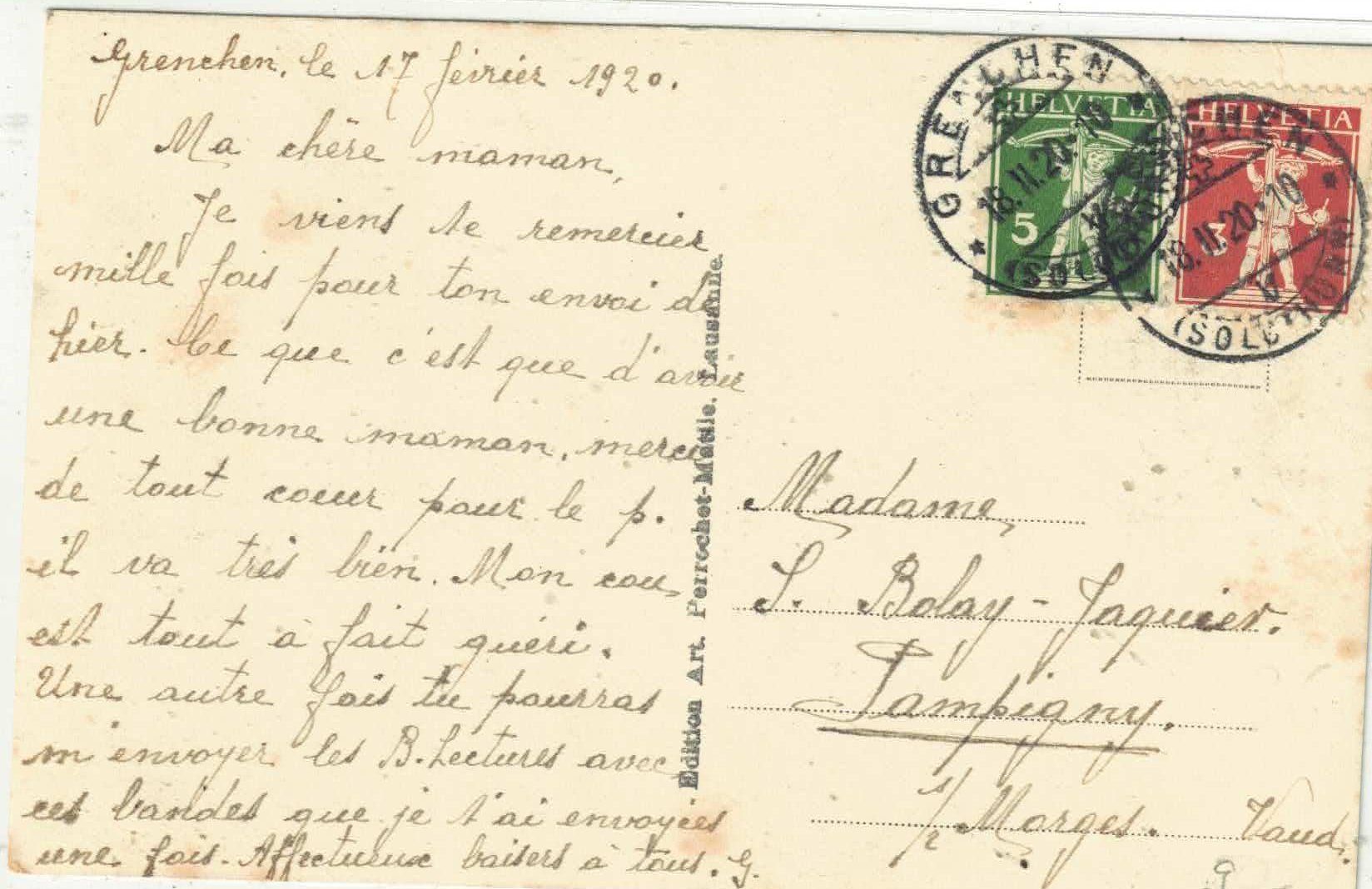 Cartoline postali: Grenchen - Generalansicht – Usato da Ettingen venduto da Kartenplanet 1