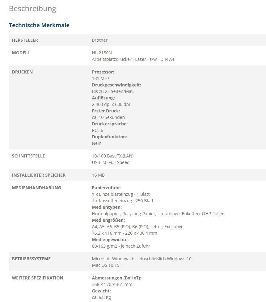 Brother Drucker: Brother Schwarzweiss Laserdrucker – Gebraucht aus Obernau von Karl1922 3