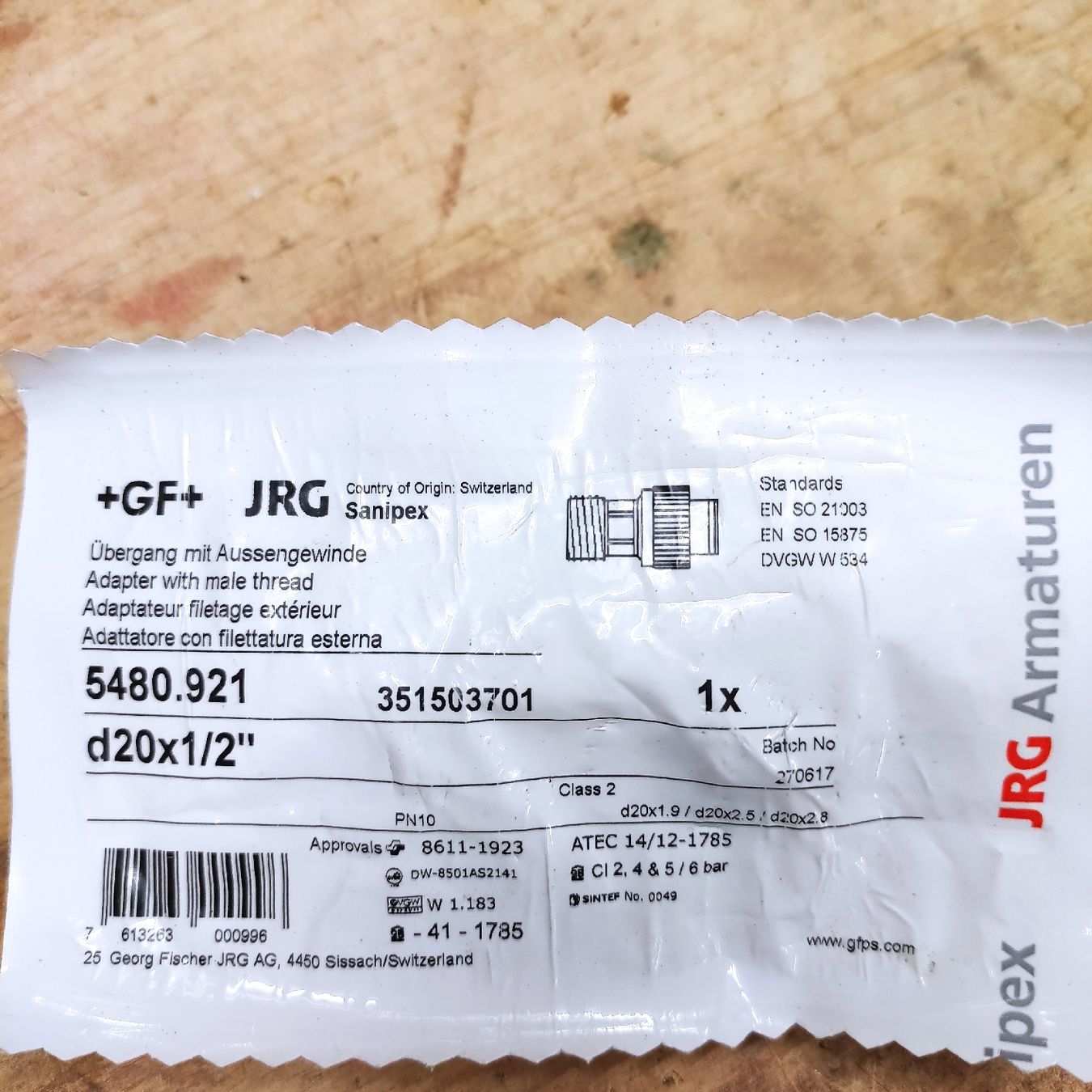 Rubinetteria: GF JRG – Nuovo e nell'imballaggio originale da Bäretswil venduto da sxv