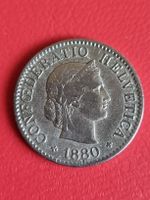 5 RAPPEN - JAHR 1880/ SEHR SCHÖN - VK. 40.-