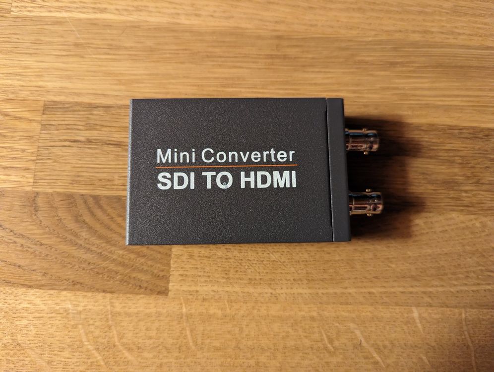 MEIRIYFA Convertitore SDI A HDMI 1080P - Supporta 3G-SDI, HD-SDI, SD-SDI, Per Fotocamere, Monitor, Proiettori, Con Uscita Loop SDI