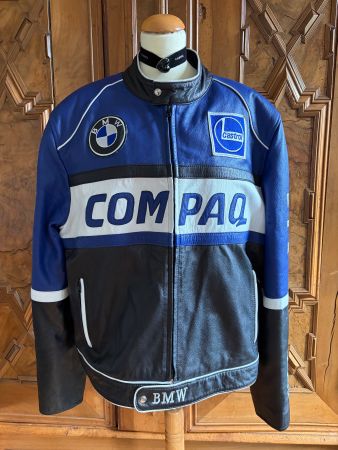 Vintage BMW Racing Lederjacke aus den 1990er Jahren