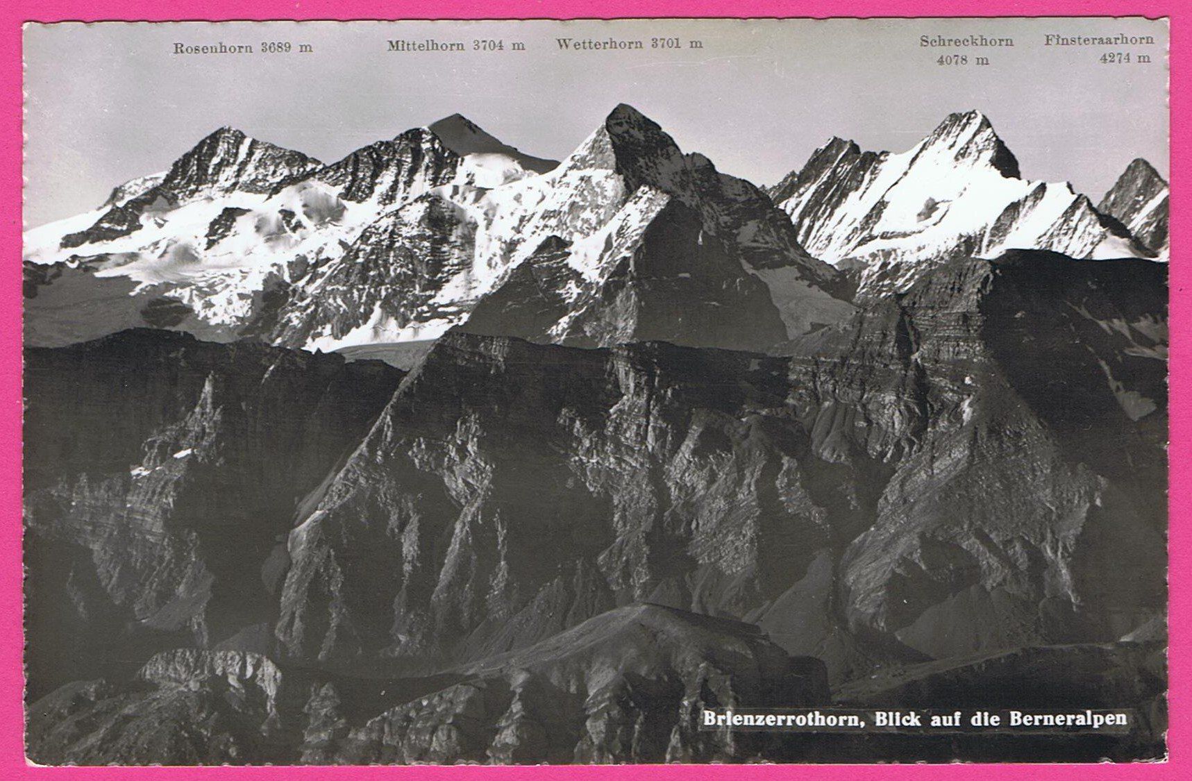 Ansichtskarten: Brienzerrothorn Blick auf die Berneralpen – Gebraucht aus Einsiedeln von dillie
