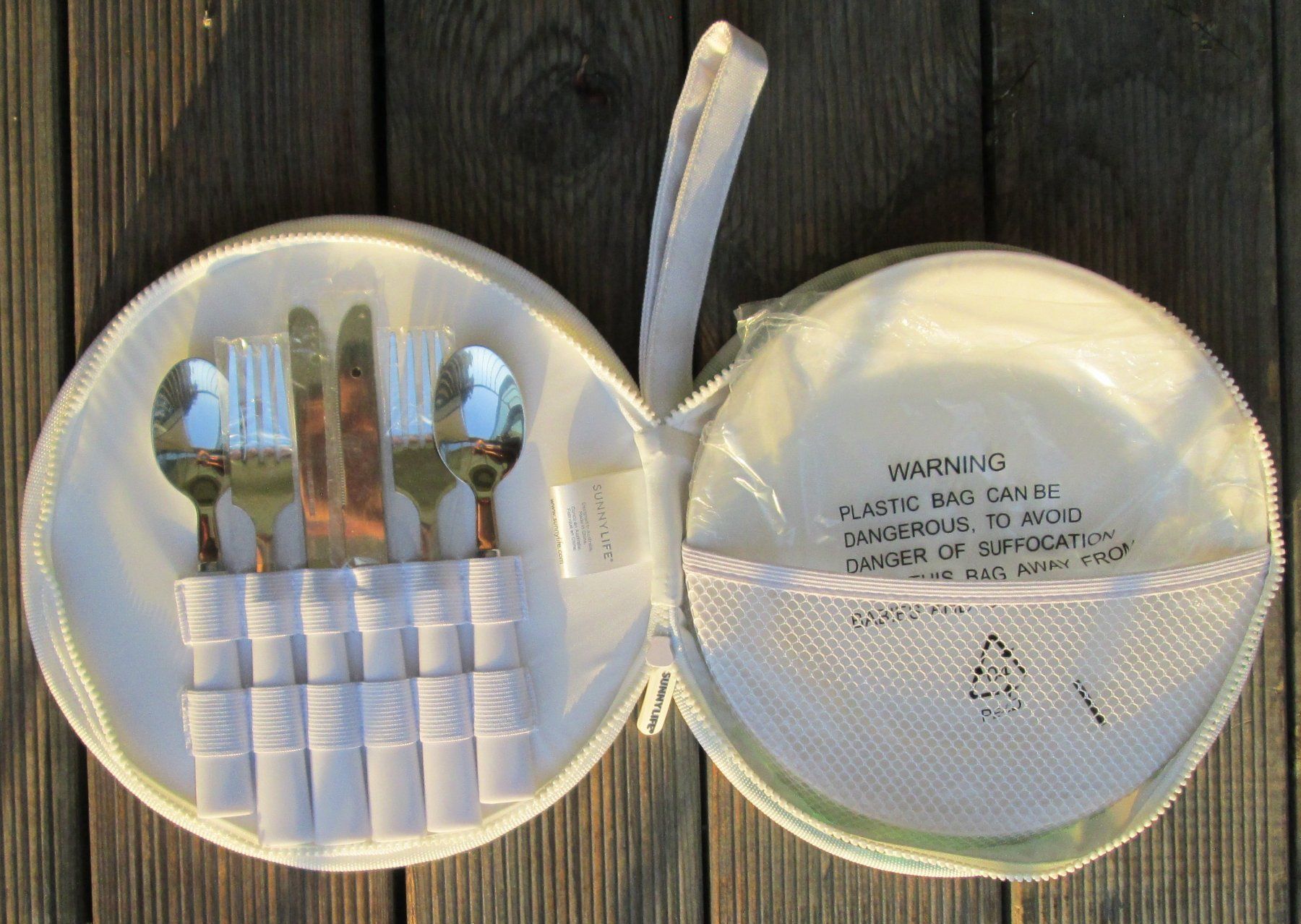 Set di piatti: SUNNYLIFE Picknick Koffer mit Geschirr und Besteck NEU – Nuovo e nell'imballaggio originale da döttingen venduto da Gorbs1 1