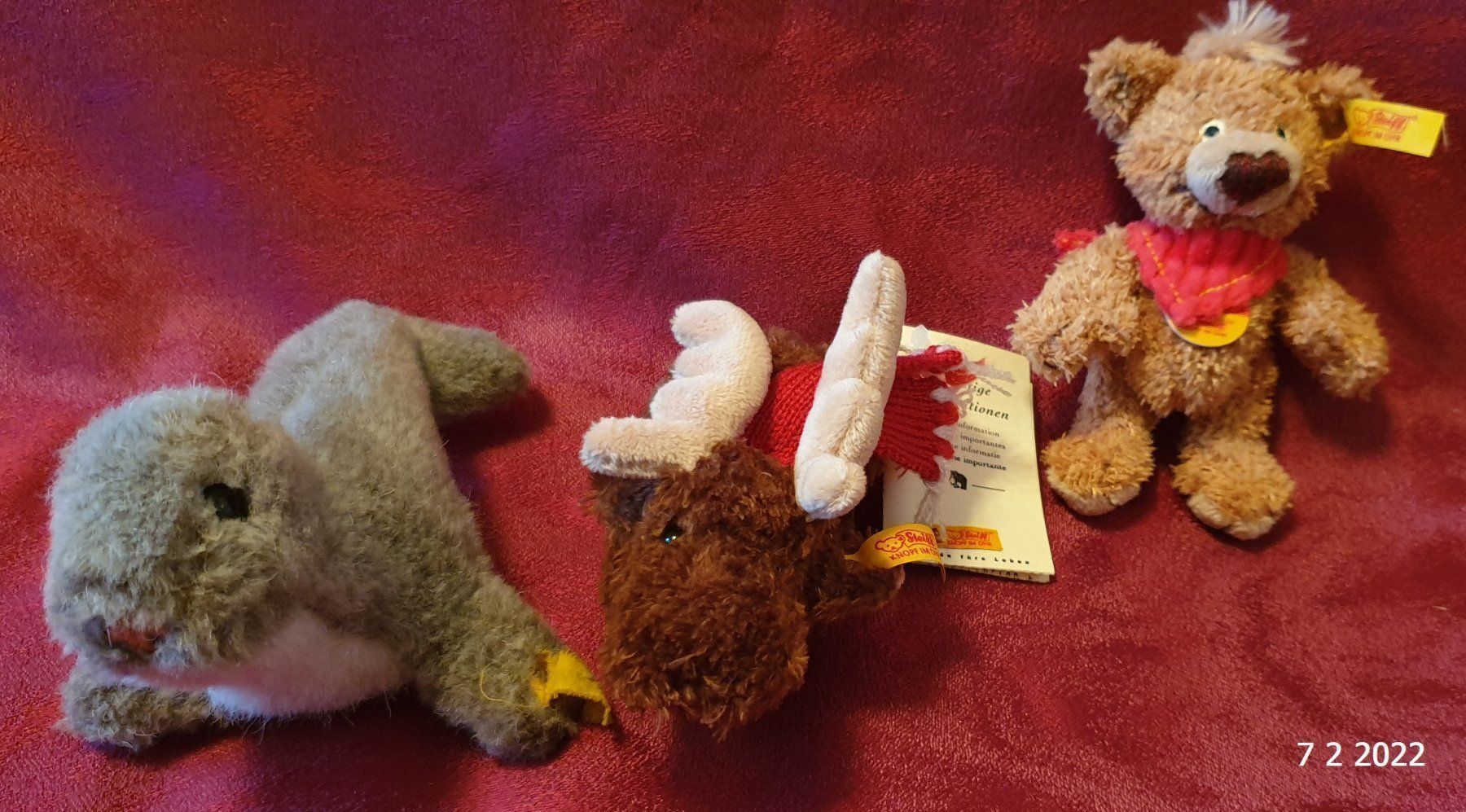 Steiff Giocattoli: 3 Steiff Stofftiere – Usato da Basel venduto da The_Onliners