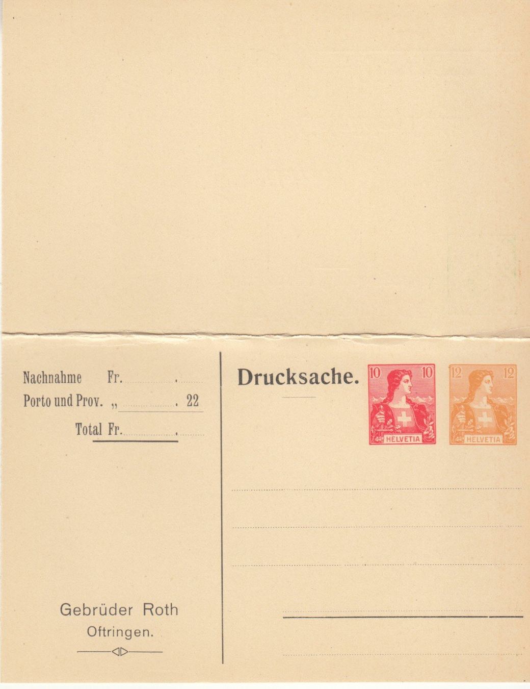 Alle Briefmarken: SGK PPK 273 Roth Oftringen – Gebraucht aus Bürglen TG von StampGraf