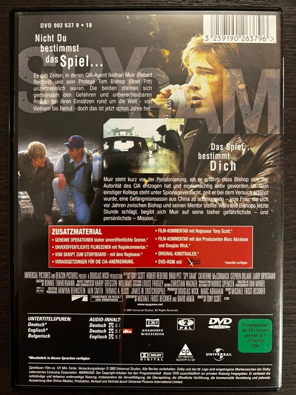 Tutti i DVDs: Spy Game – Usato da Zürich venduto da FilmFreunde 1