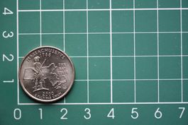 währung usa quarter dollar massachusetts 2000