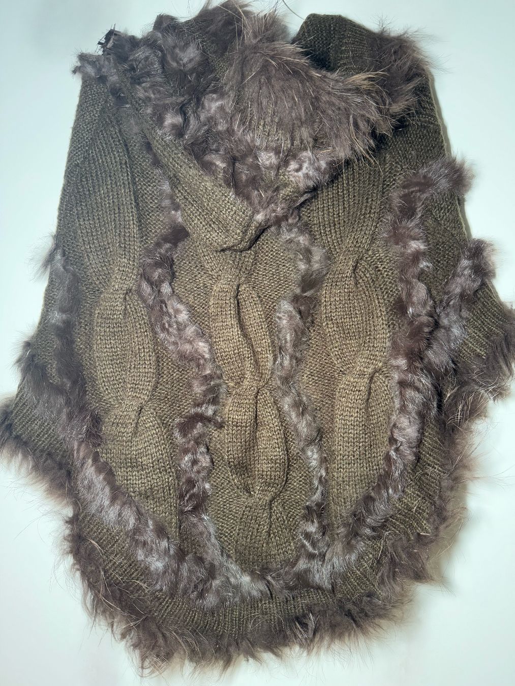 Altro in Moda donna: Leonardo Poncho mit Fell – Nuovo (secondo la descrizione) da Kaiseraugst venduto da Blondi_xx 1