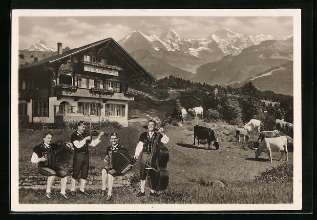 Cartoline postali: Biel, Folkloregruppe Moserbuebe und weid – Usato da Berlin venduto da bartko-reher
