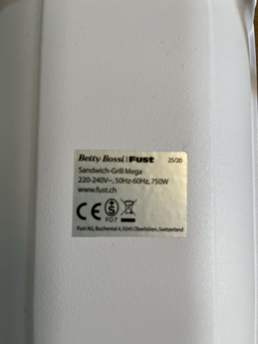 Fust Elettrodomestici da cucina: Fust Betti Bossi Sandgrill – Nuovo (secondo la descrizione) da Rombach venduto da bananalemon 2