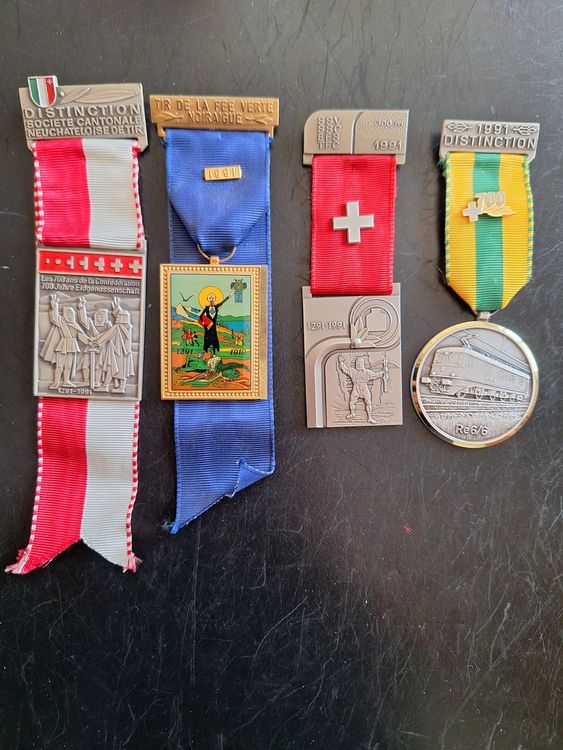 Medaillen: Medaille schiessen 1991 – Gebraucht aus Genolier von Antoine30