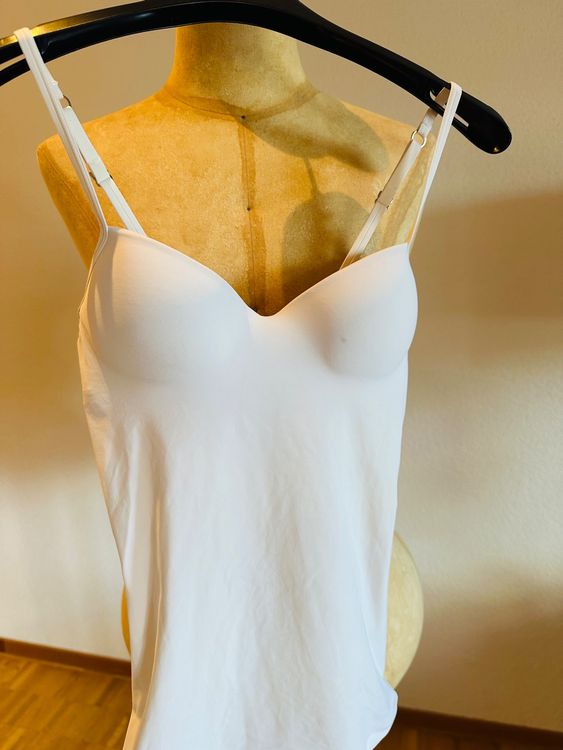 Hanro BH Top mit integriertem Cup Weiss gr. 70 A Kaufen auf Ricardo
