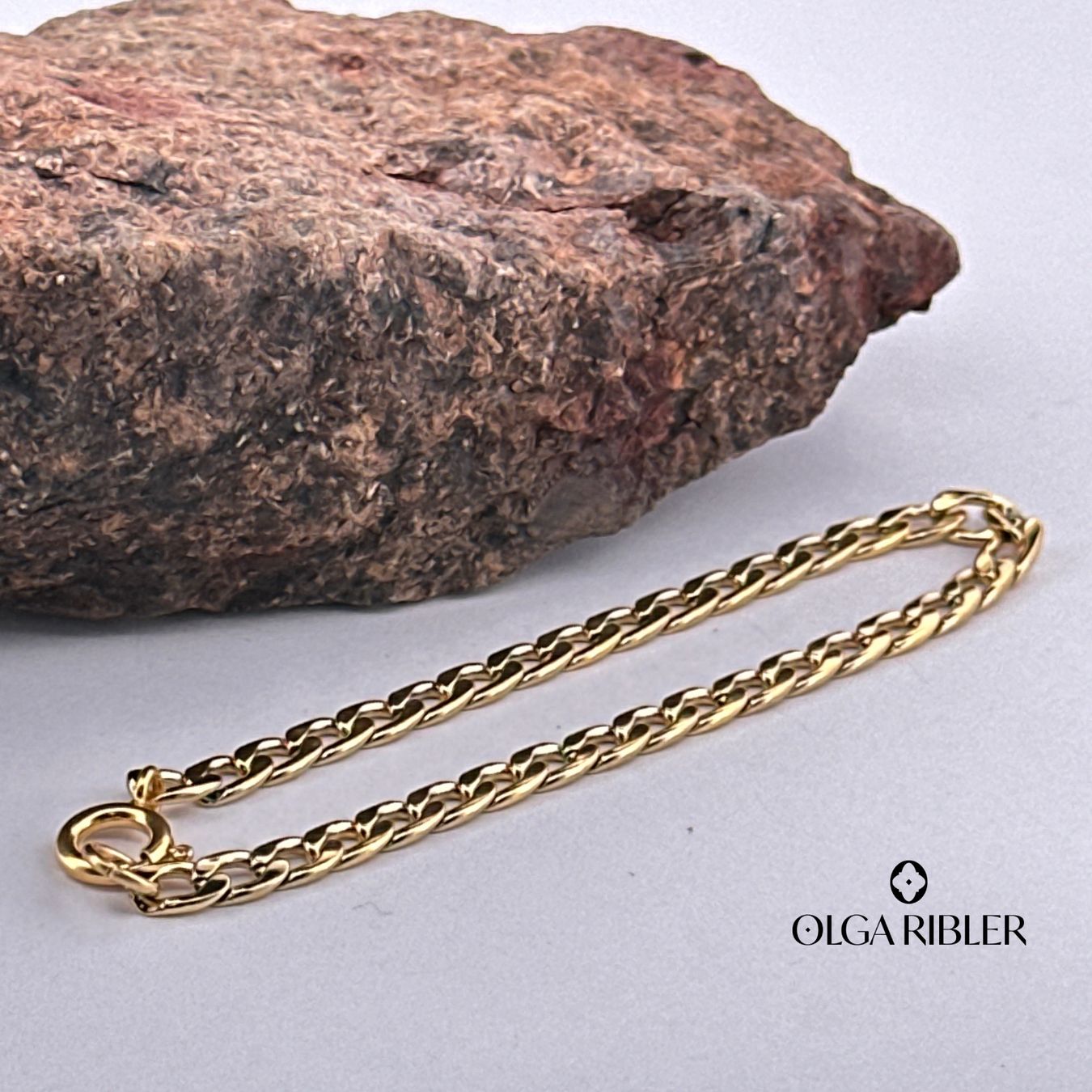 Olga Ribler Bracciali & Braccialetti: Edelstahl Armband, vergoldet – Nuovo (secondo la descrizione) da Luzern venduto da MonikaS03 1