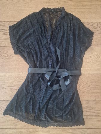 Damen Spitzen Oberteil schwarz Grösse M Neu
