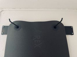 Wandhalterung für Gymnastikmatte schwarz Stahl