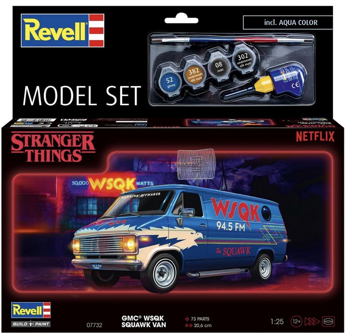 Revell Modellini d'auto: Revell Model Set Stranger Things GMC WSKQ Squawk Van – Nuovo e nell'imballaggio originale da Basel venduto da Zomeg 3