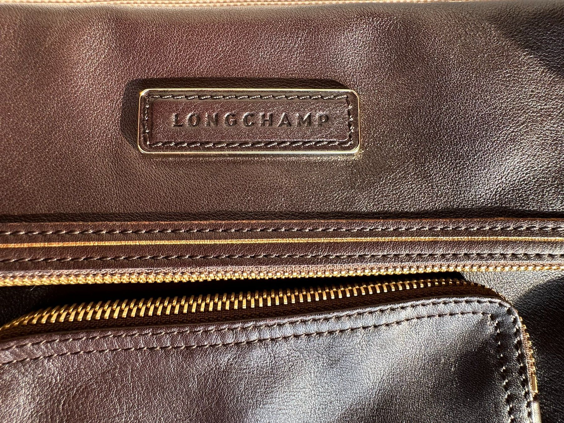 Longchamp Borse da donna: Pochette/Clutch longchamp cuir chocolat – Usato da Bernex venduto da euma1976 1