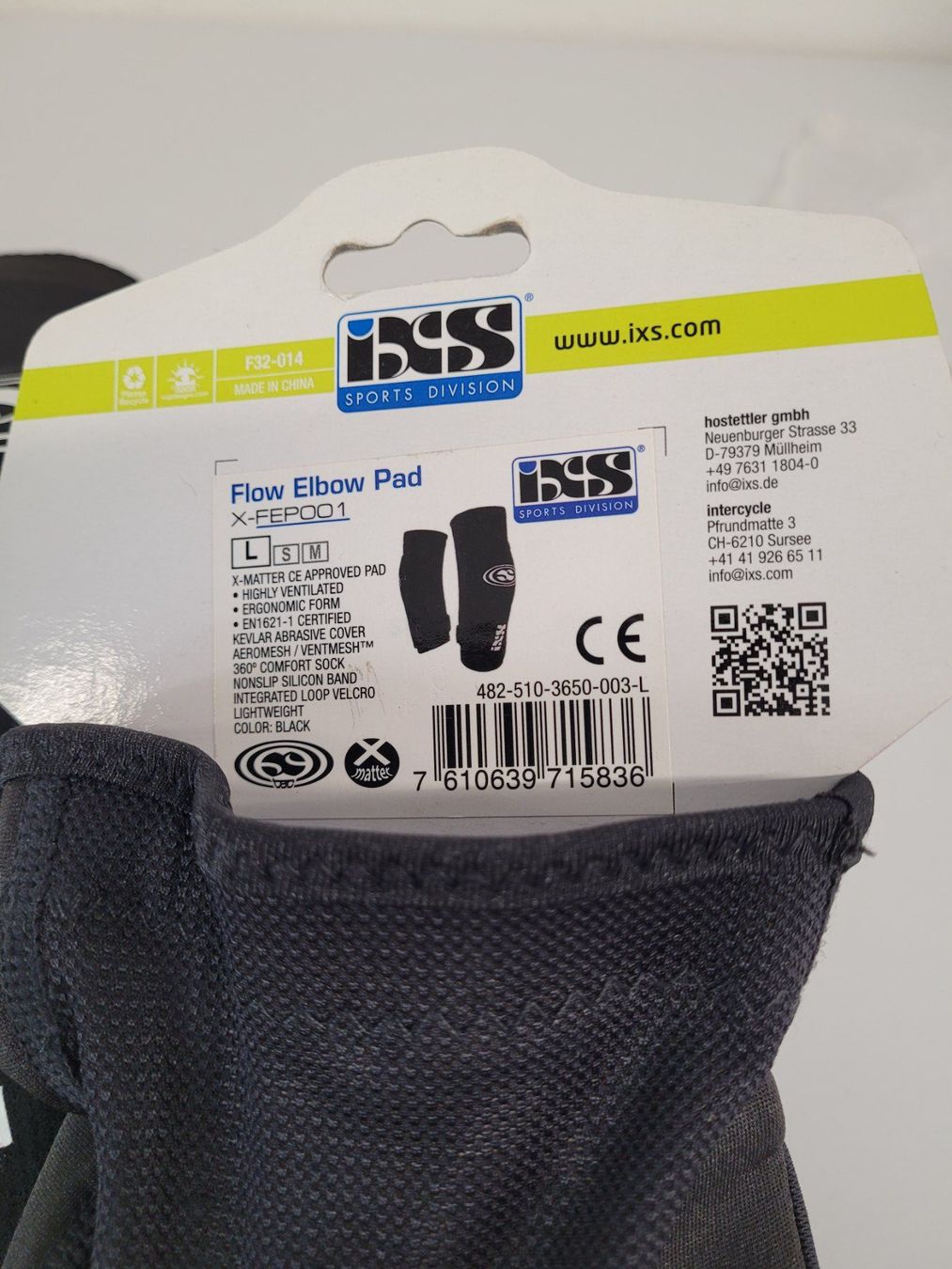 IXS Schutz & Schoner: iXS Flow Ellbogenpad schwarz L – Neu und originalverpackt aus Giswil von mai_k7x7 1