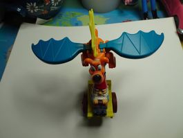 Spielzeug Drache mit Gartenzwerg,  Ü-Ei Figur Comics