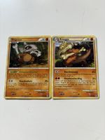 2 Pokémon Karten, Tragosso und Knogga
