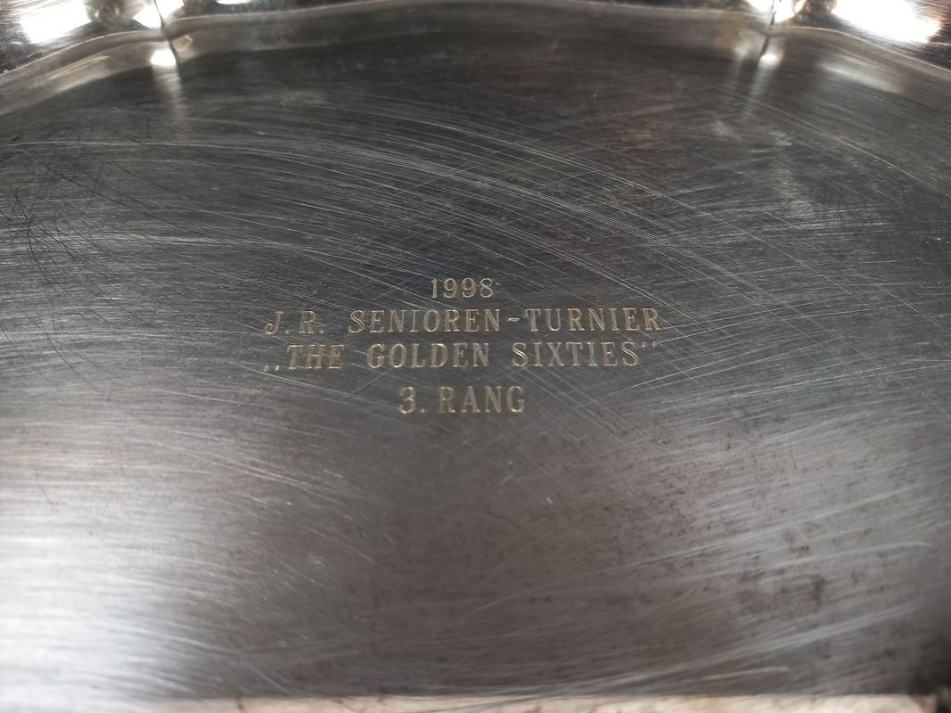 Plateaux: Tablett versilbert 35cm – D'occasion à Hünenberg par Restwert_Zug 1