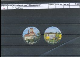 2016 Einzelwerte aus "Oberaargau" - Block, ** postfrisch