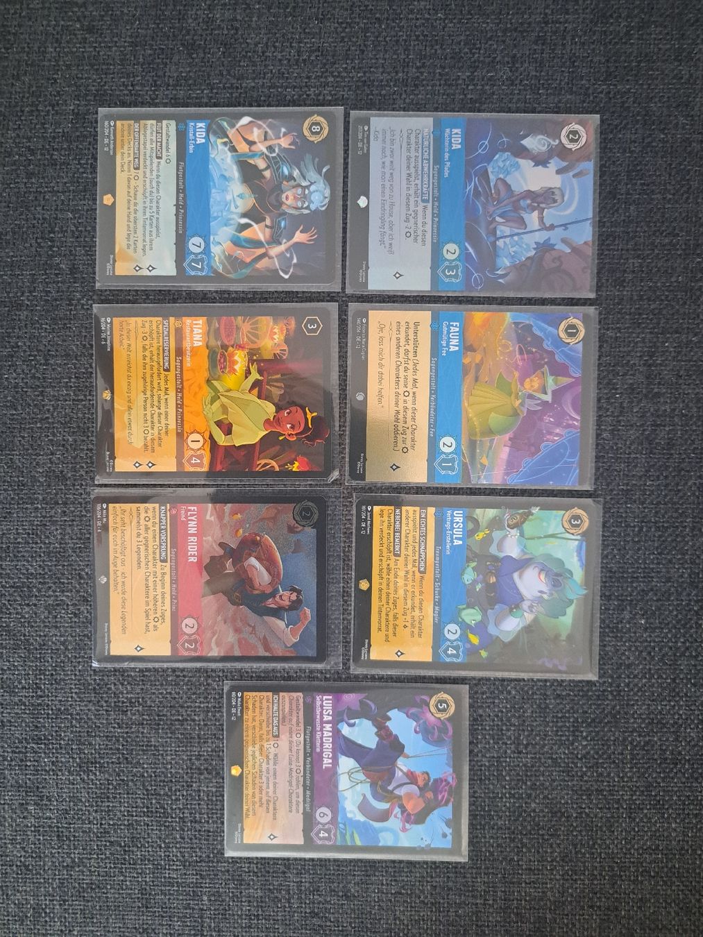Disney Sammelbilder & Trading cards: Disney Lorcana Karten 7 Stk.Top zustand DE – Neu (gemäss Beschreibung) aus Bottmingen von LuffyGear